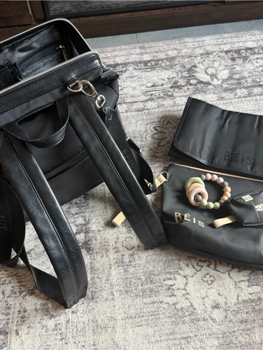 BEIS The Backpack Diaper Bag in Black